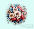 Red White & Blue Floral